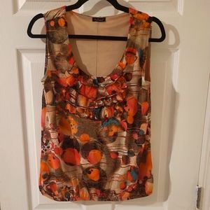Nue Options  Sleeveless Polyester Blend Cowl Neck Blouse Women's Large